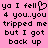 Pixelated text on a pink background with black lettering and one heart symbol replacing 'for' in the phrase.