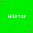 Green background with repeated 'Allstar' text and pink star animations.