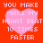 Red background with four identical pixelated pink heart shapes, each containing white text reading "YOU MAKE MY HEART BEAT 10 TIMES FASTER".
