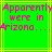 Green background with yellow lines and pink pixelated text reading "Apparently were in Arizona..." repeated twice