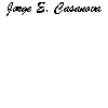 Static image displaying the name 'Jorge E. Casanova' in six different colors across a gray background.