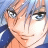 A pixelated anime-style character face on the left side of a contact sheet, with