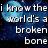 Pixelated blue moon background with white text reading "i know the world's a broken bone but melt your headaches call it home.".
