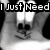 Black-and-white image with text fragments 'I Just Need', 'Somebody', 'LOVE', and 'To Love' overlaid on partial human figures in various poses.