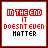 Two side-by-side pixel art frames of a text-based icon with red and black blocky letters on white backgrounds, each framed by thick red borders.