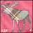 Pixelated image of a light gray moose on pink background with brown text reading "gotta luv the moose" and "jamie <3 gotta luv her too".