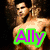 six pixelated images showing a person with dark hair in various poses and text overlays including 'Ally', 'Taylor', and 'Love' with a plus sign