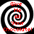 Four identical black-and-white spiral patterns with red text reading 'Give Me All Your Chocolate!' arranged in a