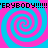 Four pink and cyan spiral patterns arranged in a with 'EVERYBODY!!!!' text above and below on black pixelated font