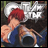 Pixelated anime-style character with red hair and blue clothing in a dynamic pose, next to black background with white text reading "Anime IM" and "com".