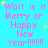 A static image with a bright cyan background featuring repeated pink text reading "Wait is it Merry or Happy New Year!!!!!!" surrounded by small yellow and light blue stars.