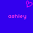 A static pixel art image with a solid blue background, featuring two pink text instances and one pink heart symbol.