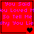 Red background with pink text reading 'You Said You Loved Me So Tell Me Why You Lie' and black or brown heart symbols in four quadrants.