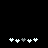 Six white and one gray puzzle-piece-shaped icons arranged in two horizontal on a black background, with the gray piece shifting position between