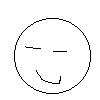 nine circular black-and-white line-drawn faces with varied expressions, including winking, smiling, and star-eyed expressions, on a white background