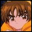 A pixelated anime-style character with brown hair and an orange top appears on the left side of a contact sheet, while the right side displays stylized text reading "Anime IM" above smaller text that may be "COM" or similar.