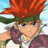 A pixelated anime-style character with spiky orange hair and green headband appears on the left side of a contact sheet, while the right side displays white text "Anime IM" and "COM" on black background.