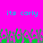 Pixelated cyan text 'its carly' appears twice on a bright pink background above green and purple pixel clusters.