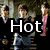 A group of people in dark clothing with one person holding a pink object, overlaid with text reading "Hot & &" and partial "mazing".
