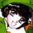 A 48x48 pixel buddy icon featuring a split composition with an anime-style character on the left and text elements on the right, displayed as part of a contact sheet.