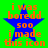 Green background with blue star and orange text reading 'i was bored so i made this icon' in four identical