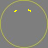 Animated contact sheet of 24 yellow smiley face icons with varying mouth shapes and occasional red accents on a gray background.