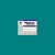 A pixelated static image shows a small rectangular window with a dark blue top bar and light gray interior against a solid teal background.