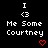 Pixelated text and symbols on black background with red heart-shaped animations changing across frames.