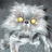 Pixelated cat with glowing yellow eyes and gray fur, paired with bold yellow text on black backgrounds reading "I'm wierd" and "SUCK IT UP!!!!!!!!".