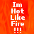 A vertical stack of text on a fiery orange background with three exclamation marks below.