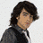 Four 48x48 pixel frames of a male character with long dark hair in various poses and backgrounds arranged in a contact sheet layout.