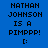 Four display identical text and emoticon on different background colors: blue, teal, green, and cyan