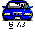 A 10-frame animated contact sheet of a blue GTA 3 car icon with pixelated character faces, showing damage and action effects across frames.