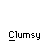Animated contact sheet of a yellow stick figure character performing various clumsy actions across 25 sampled frames on gray background.