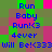 Pixelated text in blue on a green and pink background, repeating phrases like "Run Baby Run!" with emoticons