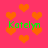 A static image with a bright pink background filled with orange heart shapes and green text reading "Katelyn" in four locations.