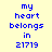 Pixelated text reads 'my heart belongs in 21719' on a light yellow background with blue lettering, where the word 'belongs' is highlighted in cyan in one view.
