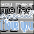 Pixelated text-based animation with repeated phrases 'you make me feel special' and 'i love you' in varying colors across a