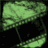 Green and black pixelated icon with text overlays showing sequential changes from 'CARRY THIS PICTURE' to 'FOR LUCK', featuring small white hearts.