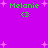 Purple background with green text 'Melanie' and a green 'G' symbol, surrounded by pink plus signs in four corners.
