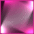 A 4-frame contact sheet of a pink and white animated icon showing abstract light patterns with glowing edges, arranged in a grid with one frame partially obscured by gray transparency.