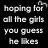 Black background with white pixelated text and heart symbols, displaying a romantic message about liking someone.