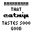 A static digital image displays text in a pattern with varying color schemes across four