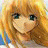 Pixelated static image of a cartoon character with long orange hair and blue eyes, smiling against a light background.