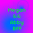Green pixelated text on a purple-to-blue gradient background reads "Megan & & Abby BFF" in four identical arranged in a