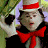 A pixelated character with a red bow tie and hat holds a black object against a green background with 'OriginalIcons.com' text.