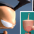 Pixelated image showing a large light brown bell with white interior on left, and smaller pinkish-brown object with vertical stem on teal background right.