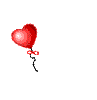 A sequence of balloon icons showing increasing numbers of heart-shaped balloons with colored ribbons against a gray background.