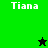 Four display the name 'Tiana' with a star symbol changing from black to green across two background color variations