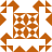 Brown and white pixelated pattern with symmetrical geometric shapes and a central grid of alternating brown and white squares.